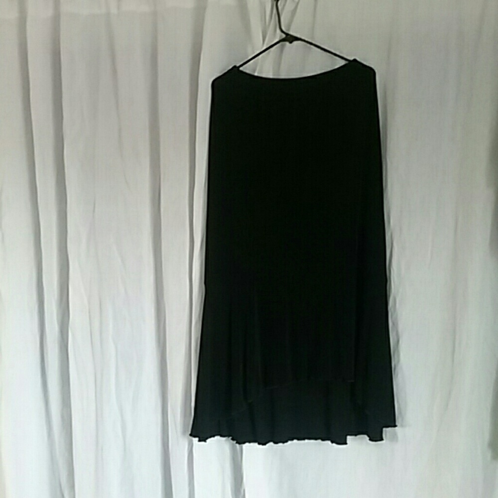 Black fit and flare chicos maxi Skirt
